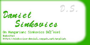 daniel sinkovics business card